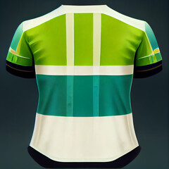 Cycle jersey (green and white), Generative AI