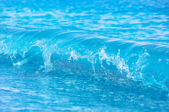 Blue sea wave on Patara beach Turkey