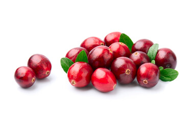 Cranberries with leaves