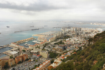 Fototapeta na wymiar Panorama of Gibraltar
