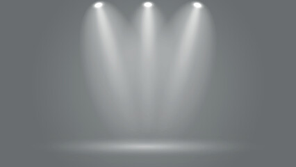 abstract spotlight background with grey color	
