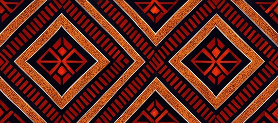 Tribal pattern. African ethnic pattern style. Generative AI