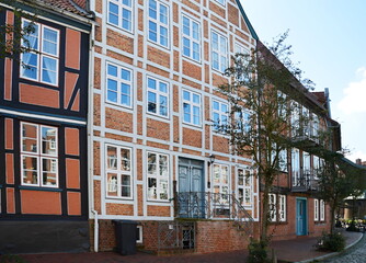 Obraz premium Historical Buildings in the Old Hanse Town Stade, Lower Saxony