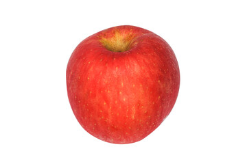Fresh ripe red apple isolated on white