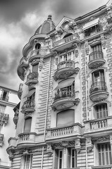 Beautiful buildings in Avenue Georges Clemenceau, Nice, Cote d'Azur, France