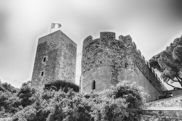 Fototapeta premium Fortification of the Castle of Cannes, Cote d'Azur, France
