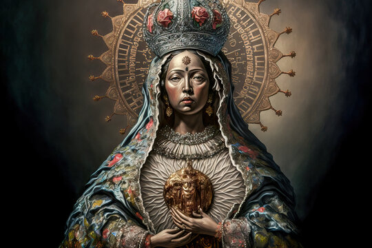 Nuestra Senora de Altagracia Dominikanische Republik Feiertag Created with Generative AI AI Digital Illustration Backdrop Hintergrund