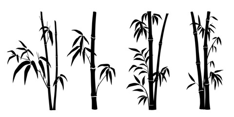 bambus silhouettes volume 2 - obrazy, fototapety, plakaty
