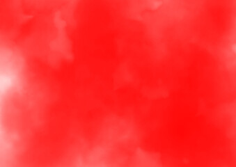 鮮やかな赤色の水彩風背景素材