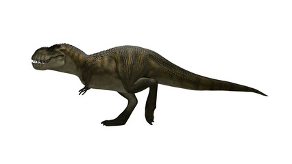 Dinosaur Trex walking on render image © Lenur