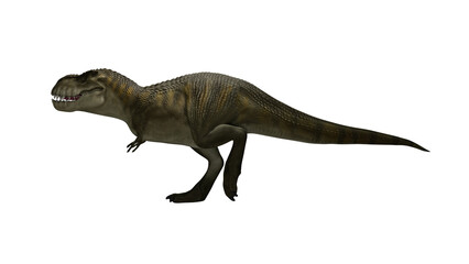 Dinosaur Trex walking on render image © Lenur