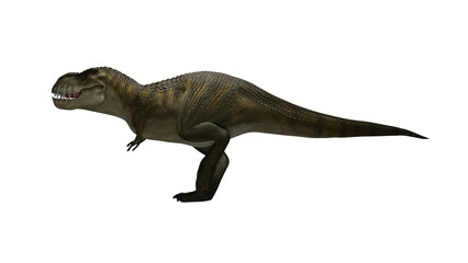 Dinosaur Trex walking on render image © Lenur