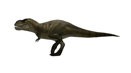 Dinosaur Trex walking on render image