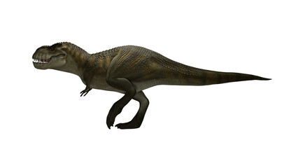 Dinosaur Trex walking on render image