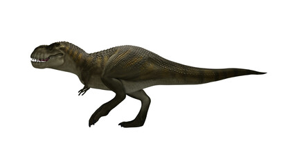Dinosaur Trex walking on render image © Lenur