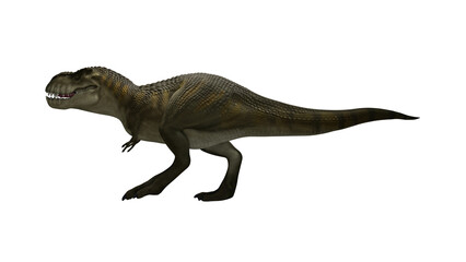 Dinosaur Trex walking on render image © Lenur