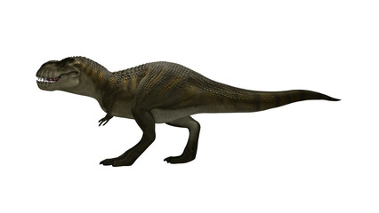 Dinosaur Trex walking on render image © Lenur