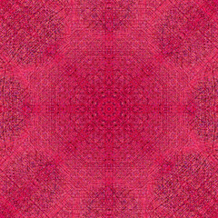 Seamless tribal pattern for fabric print, wall decoration, carpet and curtain design, tapestry artwork. Crimson batik design.
