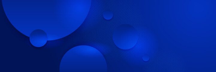 Modern dark blue gradient abstract vector long wide banner background. Design for poster, template on web, backdrop, banner, brochure, website, flyer, landing page, presentation, and webinar
