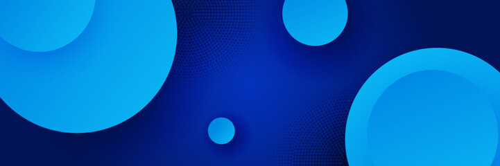 Modern dark blue gradient abstract vector long wide banner background. Design for poster, template on web, backdrop, banner, brochure, website, flyer, landing page, presentation, and webinar