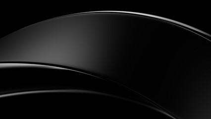 Abstract black background Illustration. 3d rendering