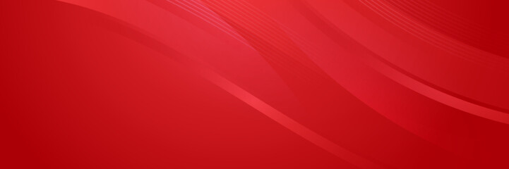 Abstract red banner
