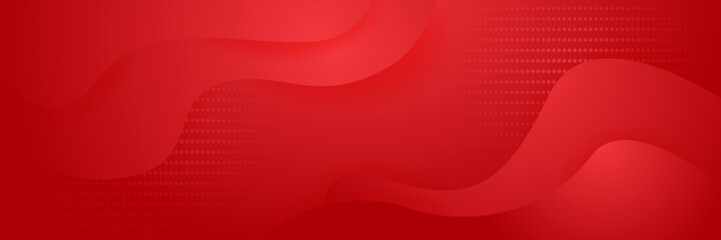 Abstract red banner