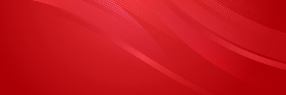 Abstract red banner