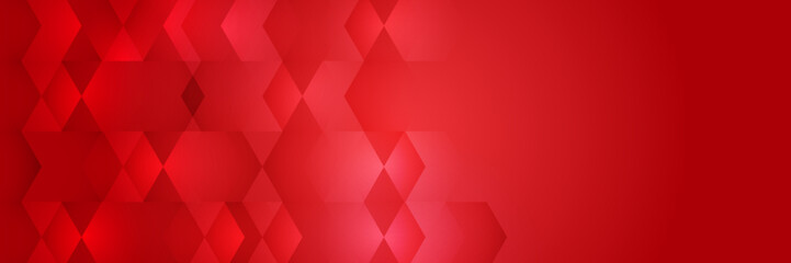 Abstract red banner