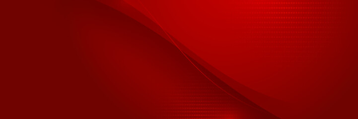 Abstract red banner