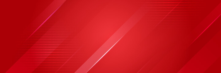 Abstract red banner