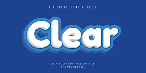 clear editable text effect 