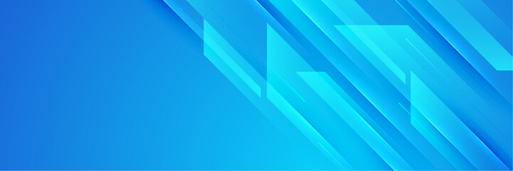 Blue banner background. Geometric dark blue light stripes texture background. Vector illustration abstract graphic design banner pattern presentation background web template.