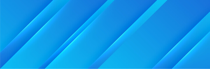 Blue banner background. Geometric dark blue light stripes texture background. Vector illustration abstract graphic design banner pattern presentation background web template.
