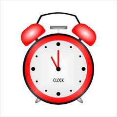 red alarm clock