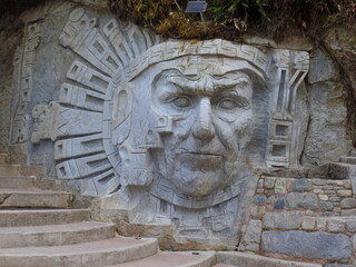 Aquas Calientes, Peru Stone Sculpture 