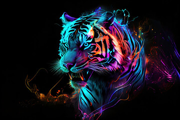 Neon tiger