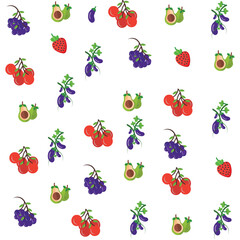 Different Types of Fruit  pattern for print, healthy, fabric, page, sweet, decoration, icon