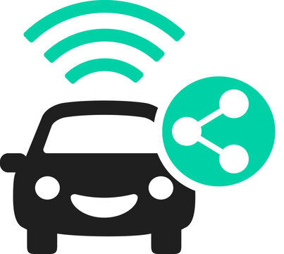 recommend clip art: Car sharing vector icon