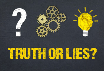 Obraz premium Truth or Lies?