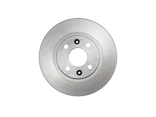 brake disc isolated on white background. metal car spare part