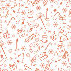 Pattern 2023 New year Merry Christmas Holiday Gift