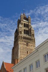 Fototapeta na wymiar The Saint-Salvator Cathedral of Bruges in Flanders, Belgium