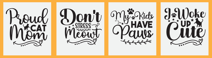 Cat svg t shirt design