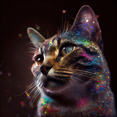 glitter cats party