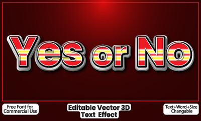 Editable Vector 3D Text Effect Stylish Font Word Letter Alphabet Logo Title Typography Design.
