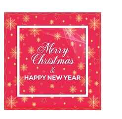Greeting design for christmas festival with red background