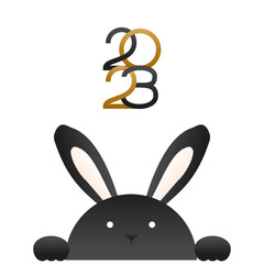 검은토끼가 있는 2023년 새해 연하장  © moore moore