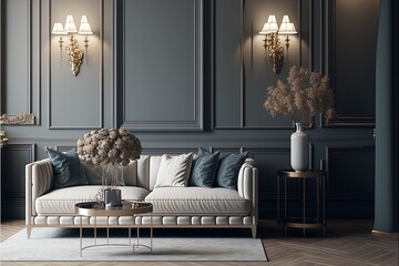 Digital illustration about house interior.