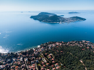 Wiew of prince island in Istanbul Turkey on a sunny day.